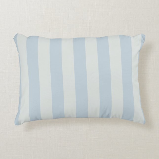 Light Blue Stripes Decorative Cushion (Front)