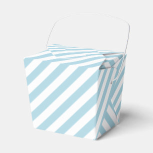 Light Blue Stripes Favour Box
