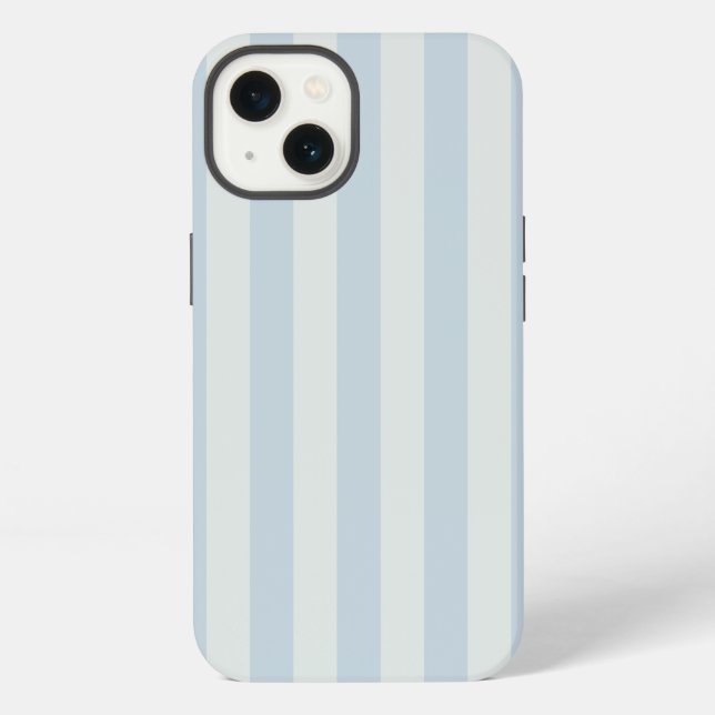 Light Blue Stripes iPhone Case (Back)