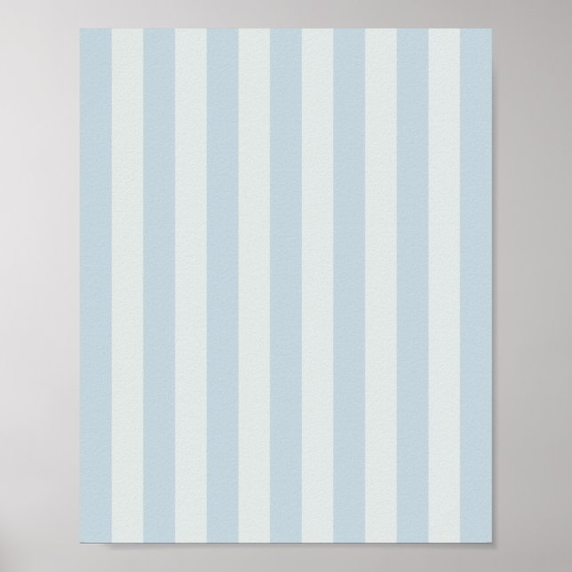 Light Blue Stripes Poster (Front)