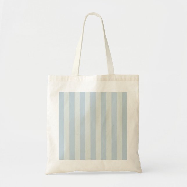 Light Blue Stripes Tote Bag (Front)