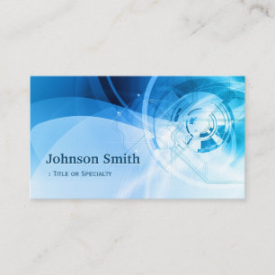 Light Blue Stylish - Modern and Hi-Tech Business Card