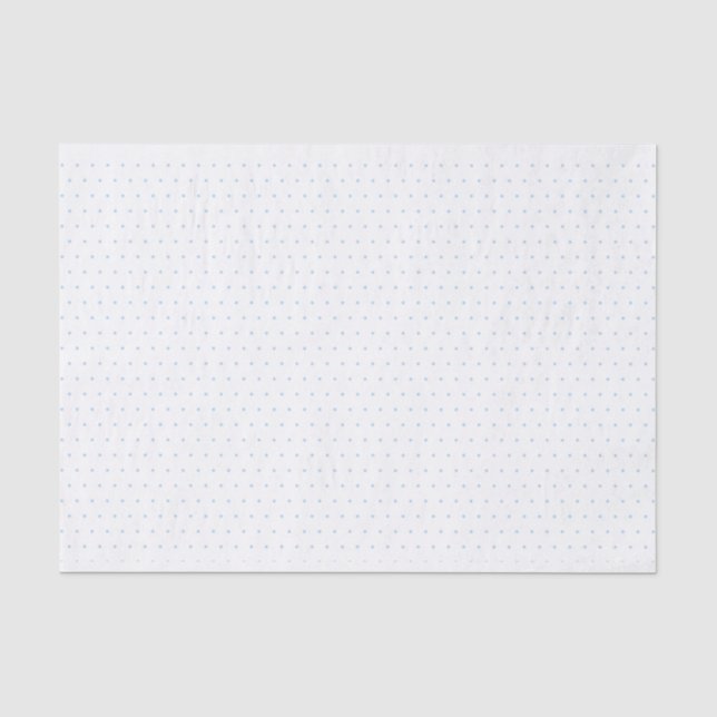 Light Blue Swiss Dot Tissue Paper (Front)