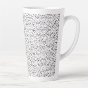 Light-blue textured pattern with small, repeating latte mug