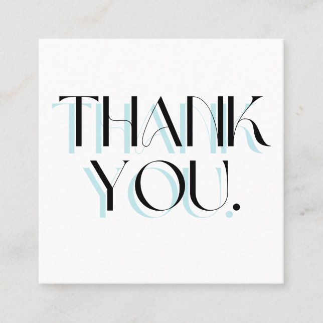 Light Blue Thank You Media Insert  (Front)