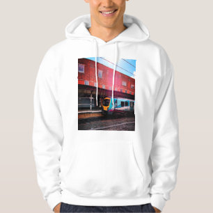 Light blue train hoodie