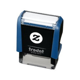 Light Blue Trodat Self-Inking Stamp