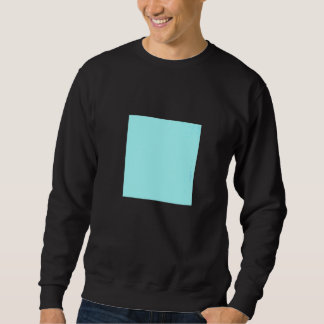 Light Blue Turquoise Solid Colour Simple Colour Pl Sweatshirt