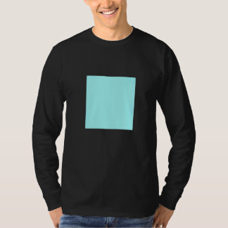 Light Blue Turquoise Solid Colour Simple Colour Pl T-Shirt