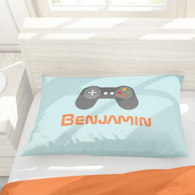 Light Blue Video Game Controller Pillowcase (Creator Uploaded)
