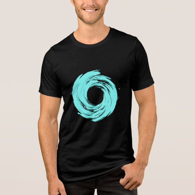 Light Blue Vortex Tri-Blend Shirt (Front)