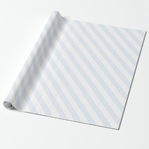 Light Blue & White Elegant Holiday Wrapping Paper