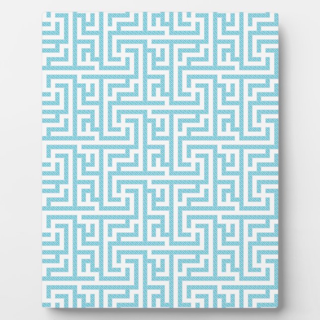 Light Blue & White Labyrinth Plaque (Front)