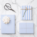 Light Blue & White Stripes Wrapping Paper Sheet<br><div class="desc">Add a sweet and charming touch to your gifts with this Light Blue & White Stripes Wrapping Paper. Perfect for birthdays,  baby showers,  weddings,  and more,  its classic striped design makes every present look delightful and festive.</div>