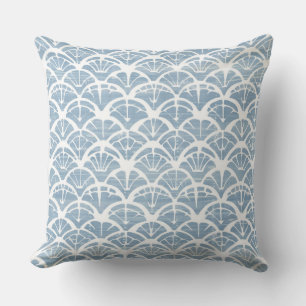 Light Blue & White Throw Pillow