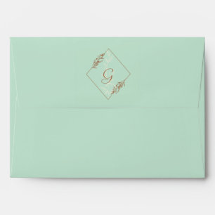 Light Blue with Brown Details Envelope