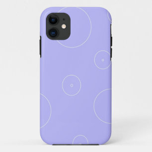 Light Blue with Modern Circles iPhone 11 Case