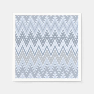 Light blue zigzag napkin