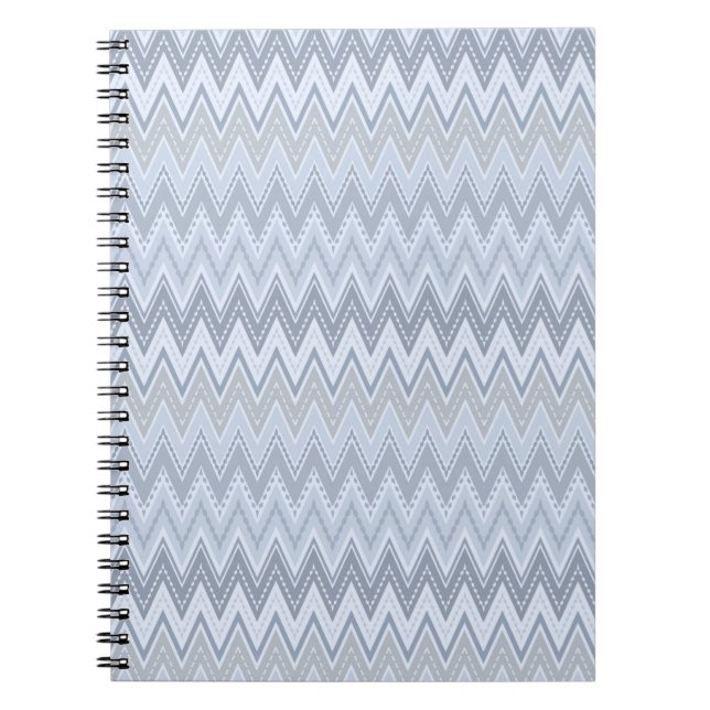 Light blue zigzag notebook (Front)