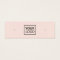 Light blush pink logo stud earring display card