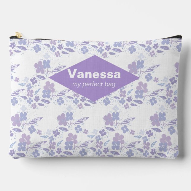 Light boho flowers. accessory pouch (Front)
