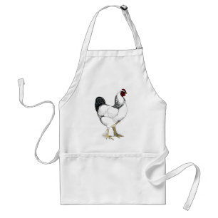 Light Brahma Rooster - Elegant Vintage Chicken Standard Apron