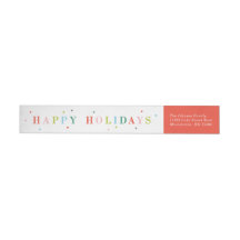 Light Bright Return Address, Wrap Around Label
