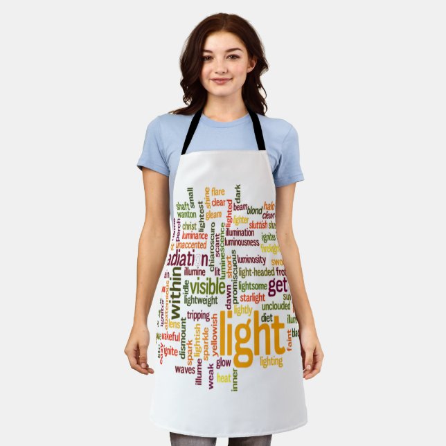 Light Brilliant Cooking  colours Apron (Worn)