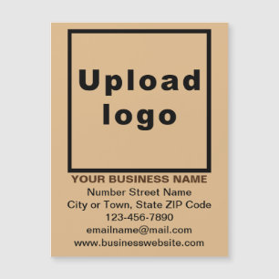 Light Brown 4.25” x 5.6” Magnetic Business Card