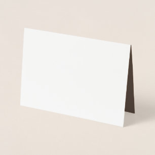 Light Brown #A57C55, Grey Olive Foil Card