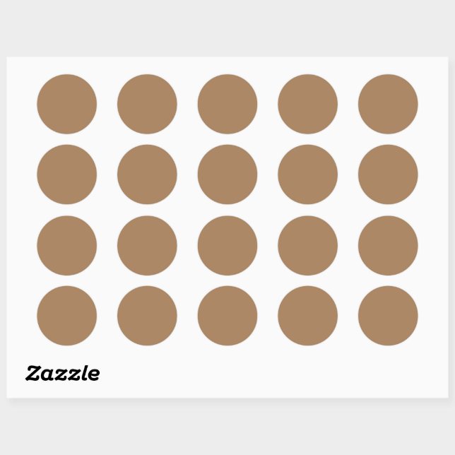 Light Brown #A57C55, Grey Olive Sticker (Sheet)