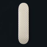 Light Brown and Off White Chequerboard Skateboard<br><div class="desc">Light Brown and Off White Chequerboard</div>
