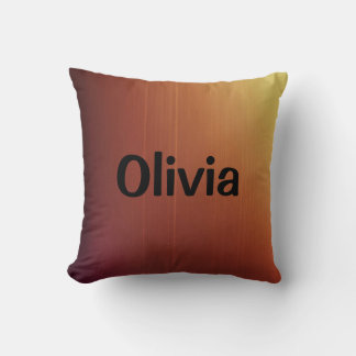 Light brown and orange cushion