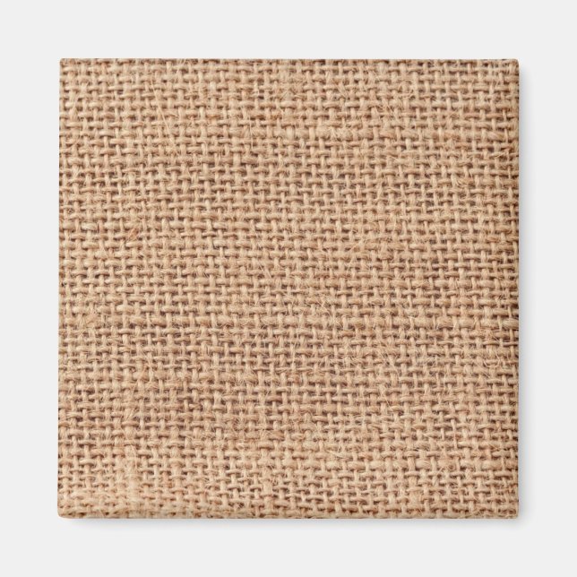 Light Brown Burlap Sack Background Magnet (Front)