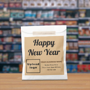 Light Brown Business Brand, New Year Paper Bag