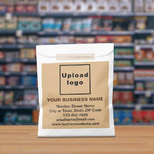 Light Brown Business Brand Paper Bags