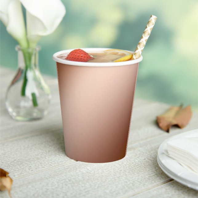 Light Brown Copper Infusion Gradient, Wedding Cups (Insitu)