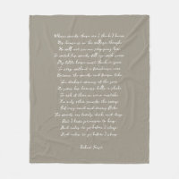 Light Brown Custom Poem Song Lyric Quote