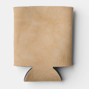 Light brown, leather texture background. can cooler
