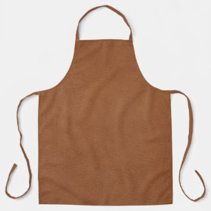 Light Brown Leather's Digital Print Apron