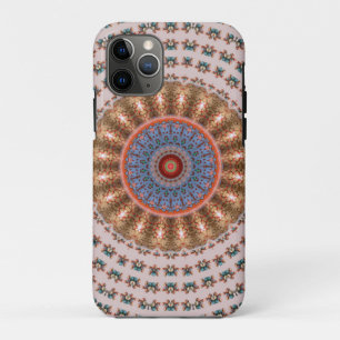 Light Brown Mandala Wheel iPhone 11 Pro Case