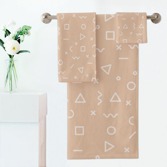 Light Brown Memphis Pattern Towel (Creator Uploaded)