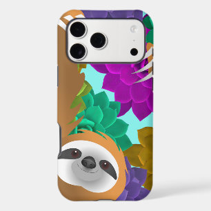Light Brown Sloth Photographer in Colorful Jungle