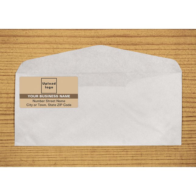 Light Brown With Highlighted Brand Name Shipping (Light brown with highlighted brand name shipping label on envelope)