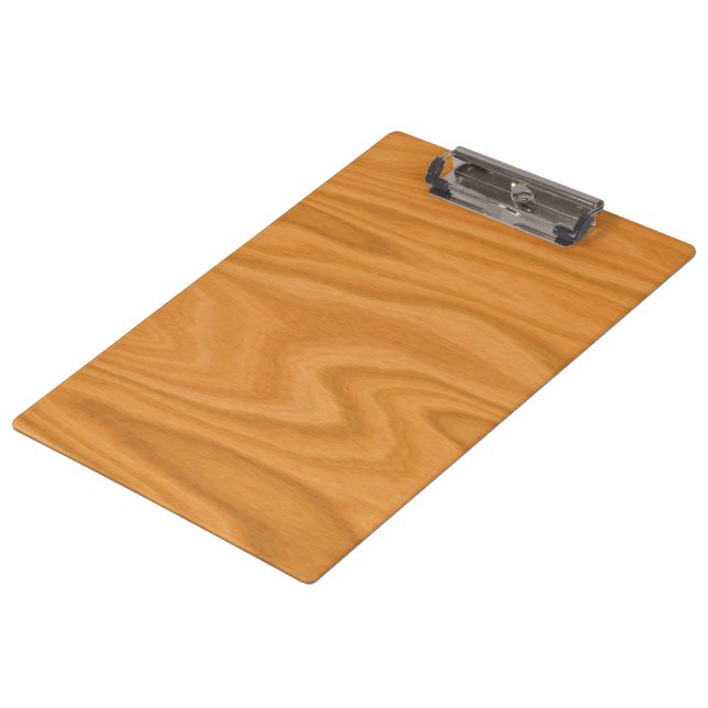 Light brown wood clipboard (Angled)