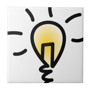 Light Bulb Ceramic Tile