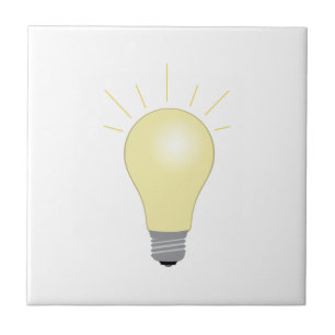 Light Bulb Ceramic Tile