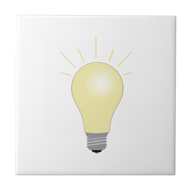 Light Bulb Ceramic Tile (Front)