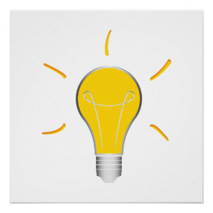 Light Bulb creative idea Poster