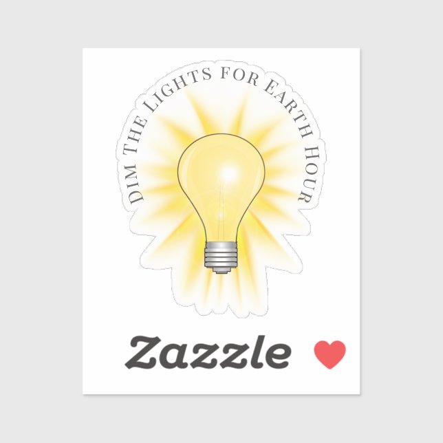 Light Bulb Dim The Lights Earth Hour  (Sheet)